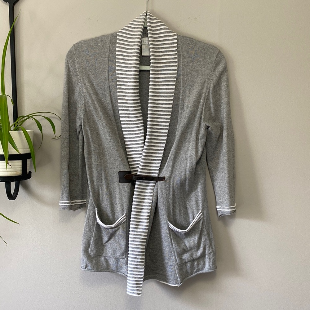 Gray cardigan